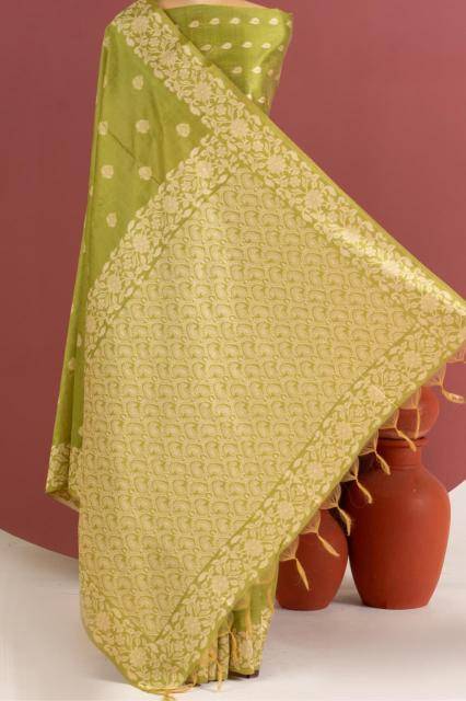 Akshara jamdani raw silk Wholesale saree supplier in Mumbai